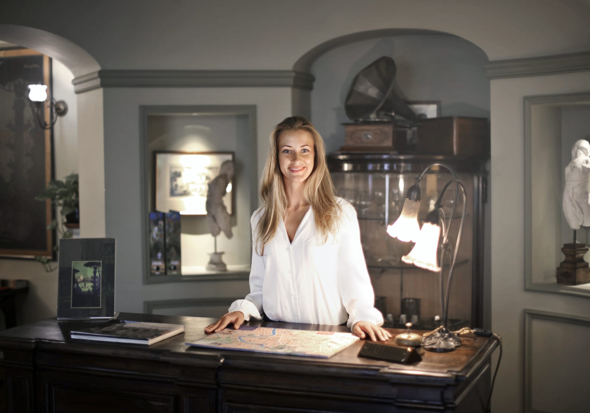 Hotel Receptionist Smiling
